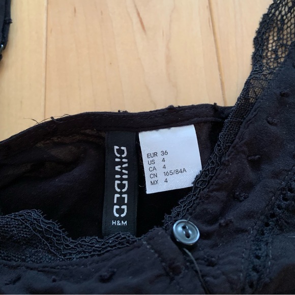Black lace cropped top - H&M US 4 - Picture 4 of 7